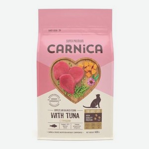 Корм для кошек Carnica 0,4кг с тунцом сухой