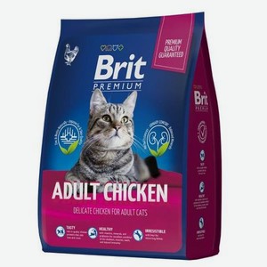 Корм для кошек Brit 400г Premium Cat Adult Chicken с курицей сухой