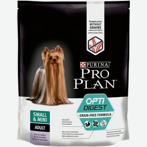Корм для собак PRO PLAN мелких пород с чувствительным пищеварением беззерновой индейка 700г