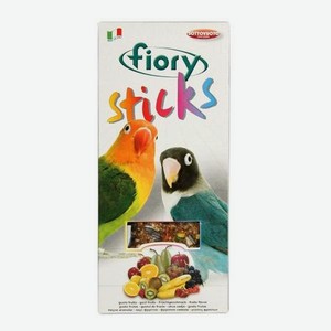 Лакомство для попугаев Fiory Sticks для средних Палочки с фруктами 60г 2шт