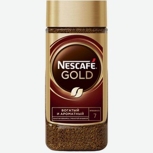 Кофе растворимый Nescafe Gold банка, 190 г