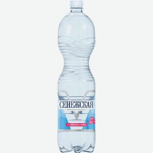 Вода природная питьевая Сенежская газированная, 1,5 л