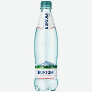 Вода минеральная лечебно-столовая Borjomi газированная в пластике, 0,5 л