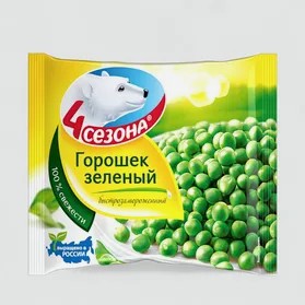 Овощная смесь  4 сезона  Горошек зеленый 400г