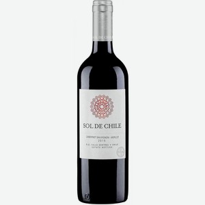 Вино Sol De Chile Syrah Merlot красное сухое 12,5 % алк., Чили, 0,75 л