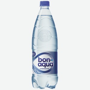 Вода газированная Bonaqua питьевая, 1 л