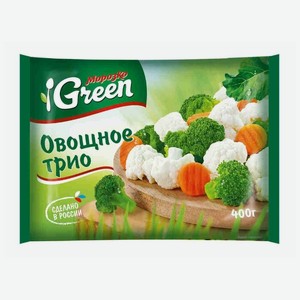 Смесь овощная Морозко Green Овощное трио быстрозамороженная, 400 г