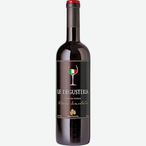 Вино  Ле Дегустериа  крас/п/сл 11% 0,75л, Италия