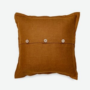 Декоративная подушка Linen Love Бронза красно-коричневая 45х45 см