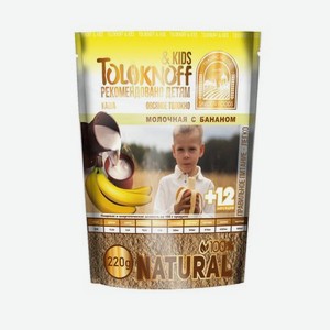 Толокно овсяное TOLOKNOFF Kids молочная с бананом, 250 г