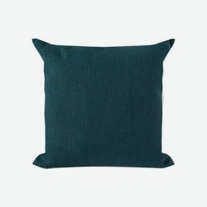 Декоративная подушка Linen Love Фьорд тёмно-бирюзовая 45х45 см