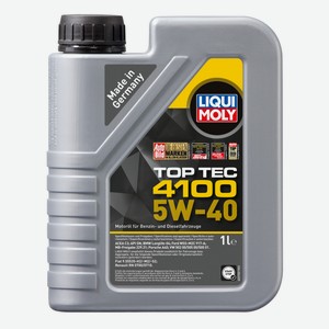 Масло моторное синтетическое Liqui Moly Top Tec 4100 5W-40, 1л
