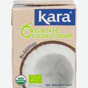 Кокосовые сливки-крем Кara Organic 24% 200мл