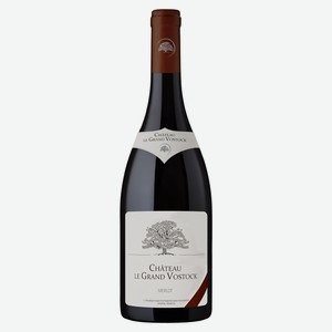 Вино Chateau le Grand Восток Merlot красное сухое, 0.75л