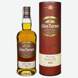 Виски Glen Turner Heritage Double Cask в подарочной упаковке, 0.7л