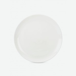 Тарелка обеденная Yuefeng Color Line White Basic белая, 24см