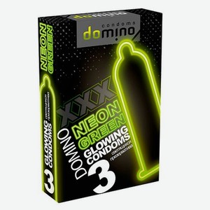 Domino Condoms Презервативы Domino Neon Green