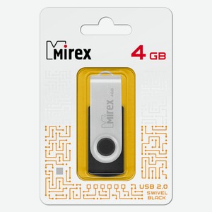 Флешка Swivel USB 3.0 13600-FMURUS04 4Gb Черная Mirex