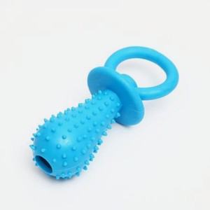 Игрушка для собак Пижон жевательная «Соска» 10 х 3 см. голубая
