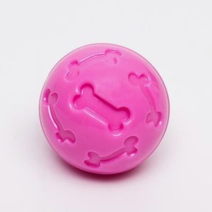 Мяч под лакомства Пижон утолщённый TPR 7 см розовый