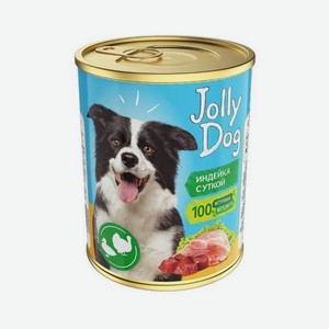 Корм для собак Зоогурман Jolly Dog индейка с уткой консервированный 350г