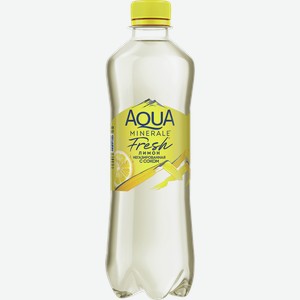 Вода питьевая АКВА МИНЕРАЛЕ лимон, негазированная, пэт, 0.5л