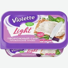 Сыр творожный 60% Violette Лайт прованские травы 160 г