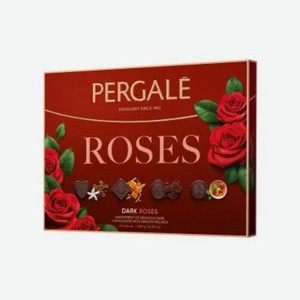 Набор конфет Pergale Roses из тёмного шоколада, 348 г