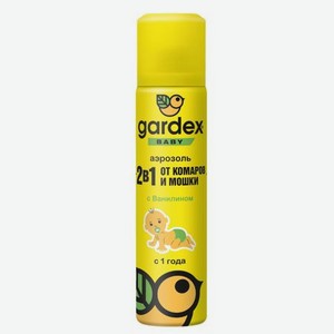 Средство Gardex Baby от комаров и мошки для детей с 1 года, аэрозоль, 80 мл