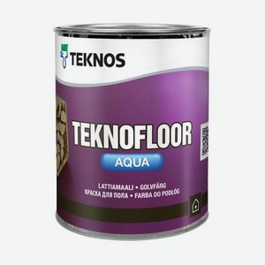 Краска полуглянцевая бесцветная Teknos Teknofloor Aqua PM3 1/0,9 л