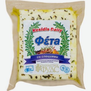 Сыр Kesidis Dairy Фета со специями, 200г