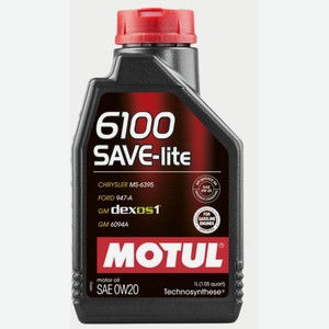Масло Motul Save-Lite моторное 0W20 6100, 1л