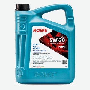 Масло моторное Rowe Hightec Synt Rs Sae 5W-30 HC-FO, 5л
