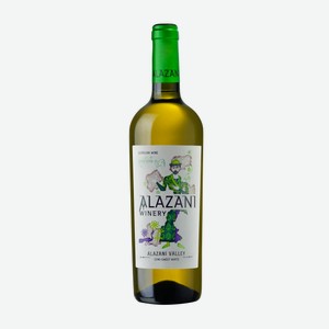 Вино Alazani Алазанская долина белое полусладкое, 0.75л
