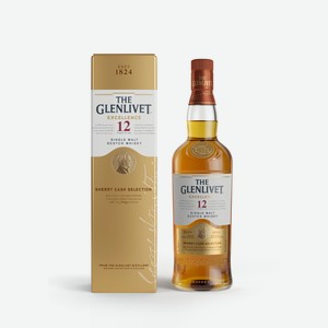 Виски The Glenlivet 12 лет Excellence в подарочной упаковке, 0.7л