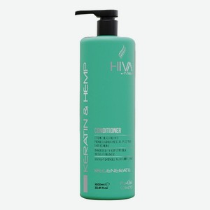 Кондиционер для волос Hiva Keratin & Hemp Conditioner: кондиционер 1000мл