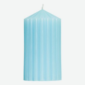 Свеча декоративная фактурная Голубая: свеча 380г