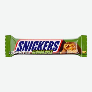 Шоколадный батончик Snickers молочный с лесным орехом 81 г