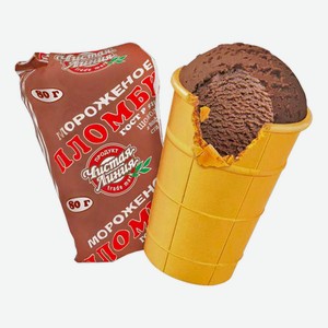 Мороженое пломбир Чистая линия шоколад БЗМЖ 80 г