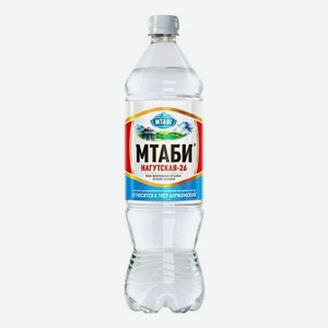 Вода минеральная Mtabi среднегазированная лечебно-столовая 1,25 л