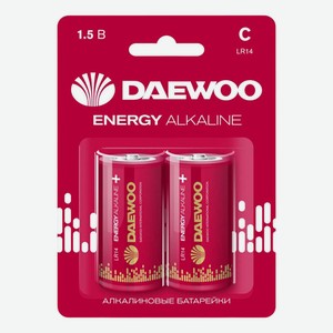 Батарейки Daewoo Energy Alkaline LR14 С 2 шт