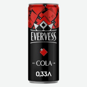 Газированный напиток Evervess Кола 0,33 л