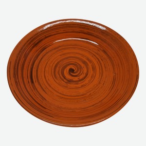 Тарелка Борисовская керамика оранжевая 15,5 см