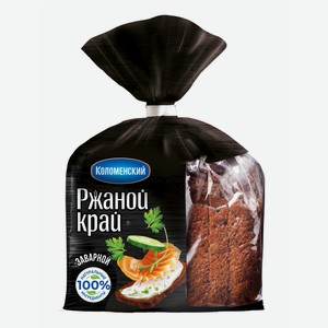 Хлеб Коломенское Ржаной край ржано-пшеничный половинка в нарезке 300 г
