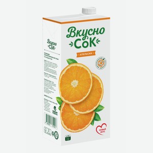 Напиток сокосодержащий ВкусноСок апельсин 0,95 л