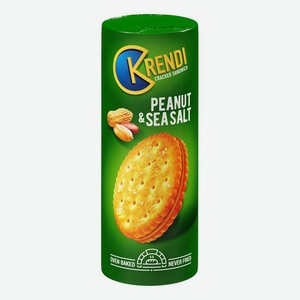 Печенье Krendi Крекер-сэндвич с арахисовой пастой и морской солью 170 г