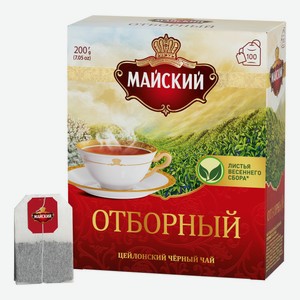 Чай черный Майский Отборный в пакетиках 2 г х 100 шт