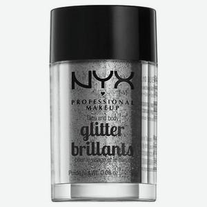 NYX Professional Makeup Глиттер для лица и тела. FACE & BODY GLITTER