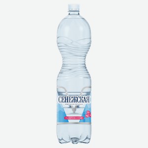Питьевая вода СЕНЕЖСКАЯ газированная, 1,5л