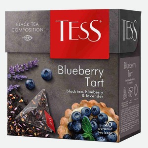 Чай черный Tess Blueberry Tart 20 шт., 36 г